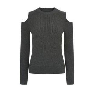 Ivy Park cold shoulder long sleeve ribbed top